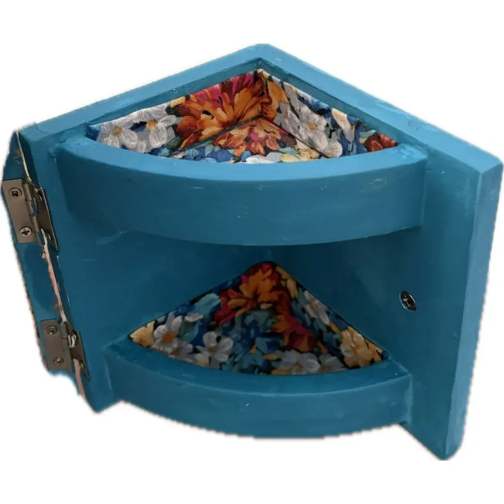 Upcycled Vintage Wooden Jewelry Box with Bonus Trinket Box